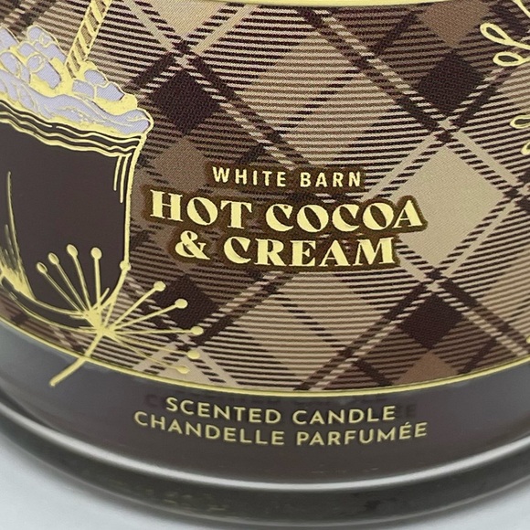 White Barn 3 wick candle Hot cocoa & cream - Picture 2 of 6